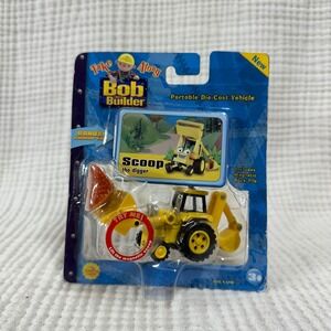 2005 Bob The Builder Take Along Scoop The Digger Die-cast W/Collector Card (New)